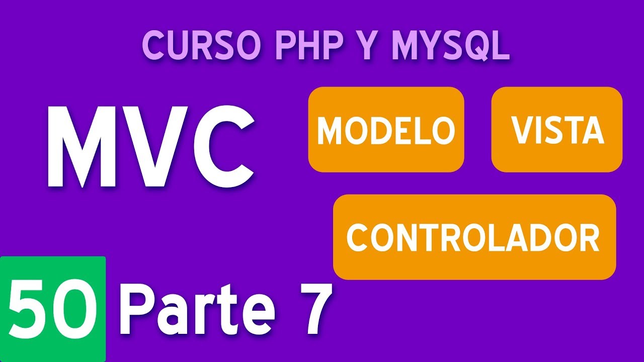 Ejemplo de MVC con PHP Parte 7 | Curso PHP y MySQL #50