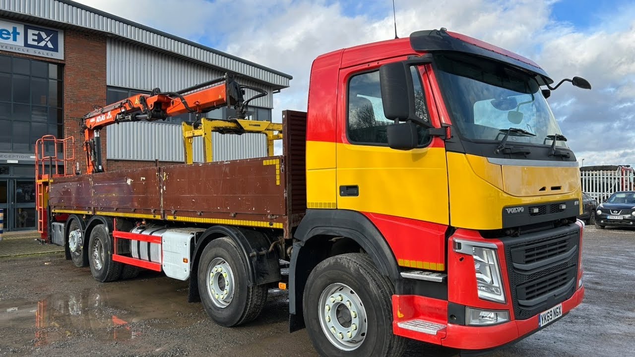 VOLVO FM 8X2 *EURO 6* DROPSIDE CRANE 2019 – YK69 NGX