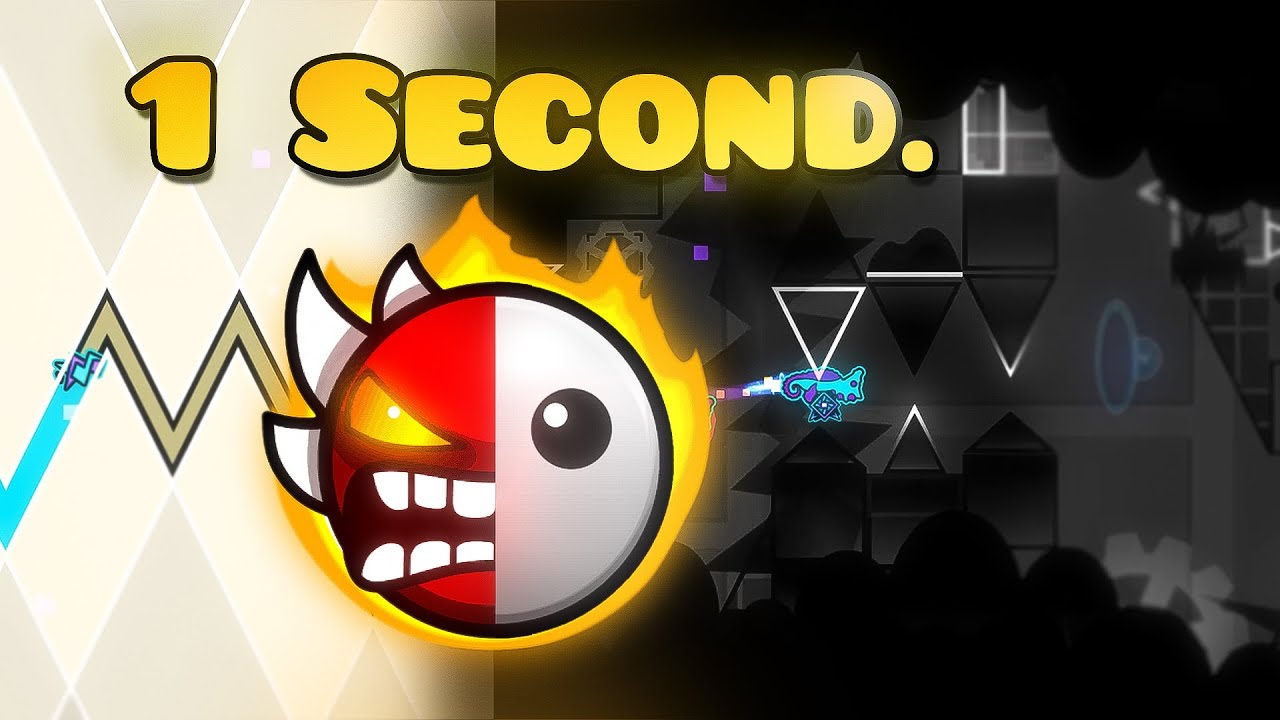 The Hardest 1 SECOND LONG Challenges in Geometry Dash