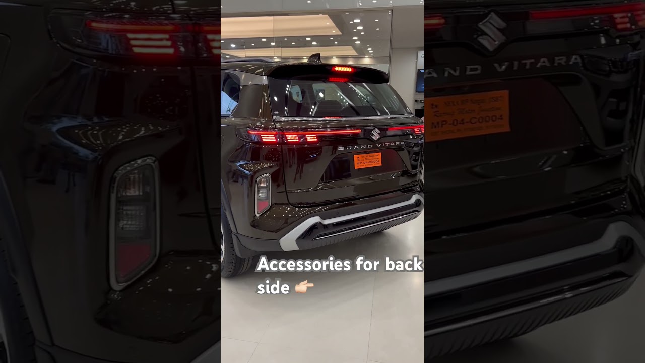 Grand vitara back side accessories #grandvitara #marutisuzuki #fronx #jimny #invicto #accessories