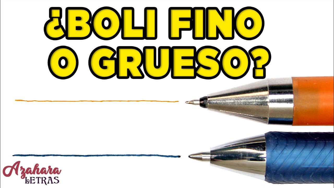🖊️ ¿BOLÍGRAFO FINO o GRUESO? ¡TÚ ELIGES!
