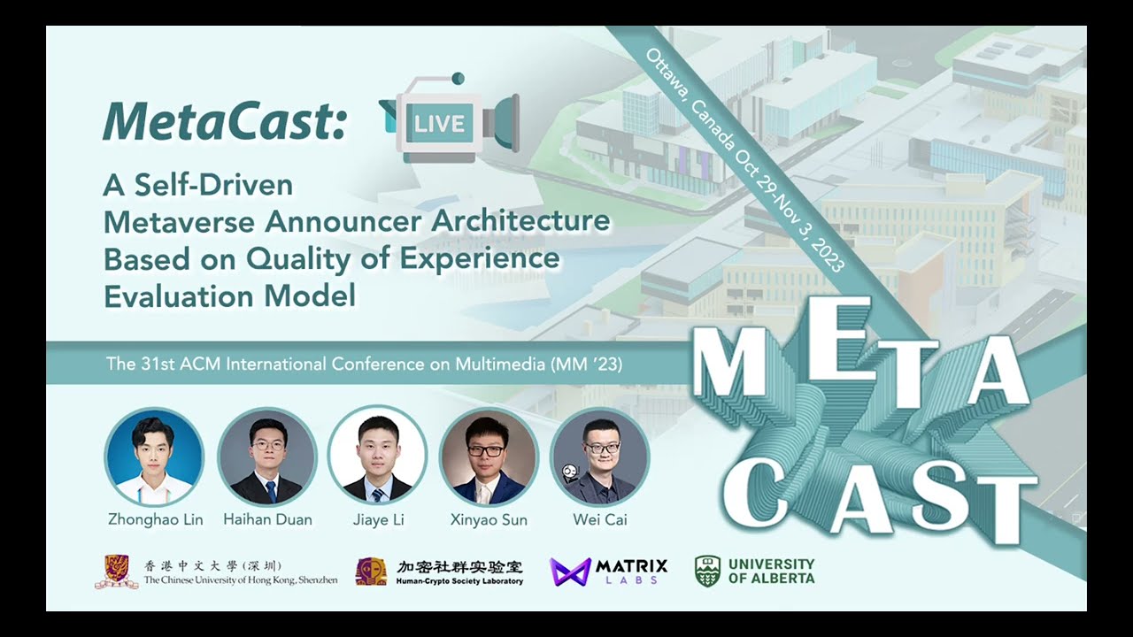 MetaCast: A Self-Driven Metaverse Announcer Architecture Based on QoE Evaluation Model