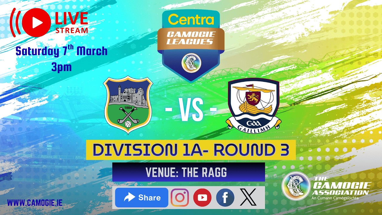 Watch | Centra Camogie Leagues Division 1A – Tipperary v Galway