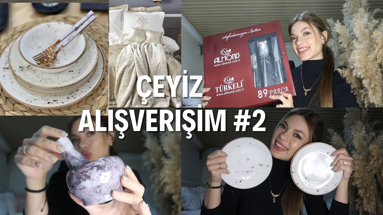 SIFIRDAN ÇEYİZ DÜZÜYORUM #2 Yatak Setlerim, Günlük Yemek Takımım, Çatal/Bıçak Setlerim