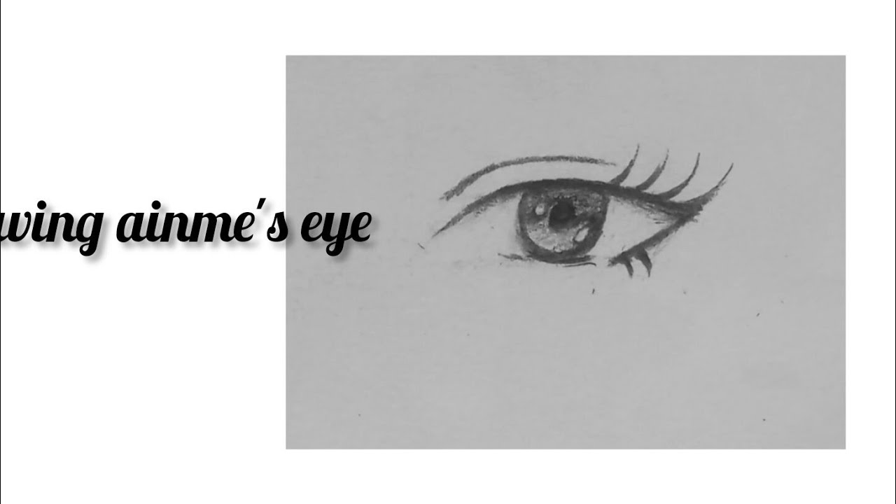 How to draw anime eyes step by step in a simple way #drawing #animation #eyes