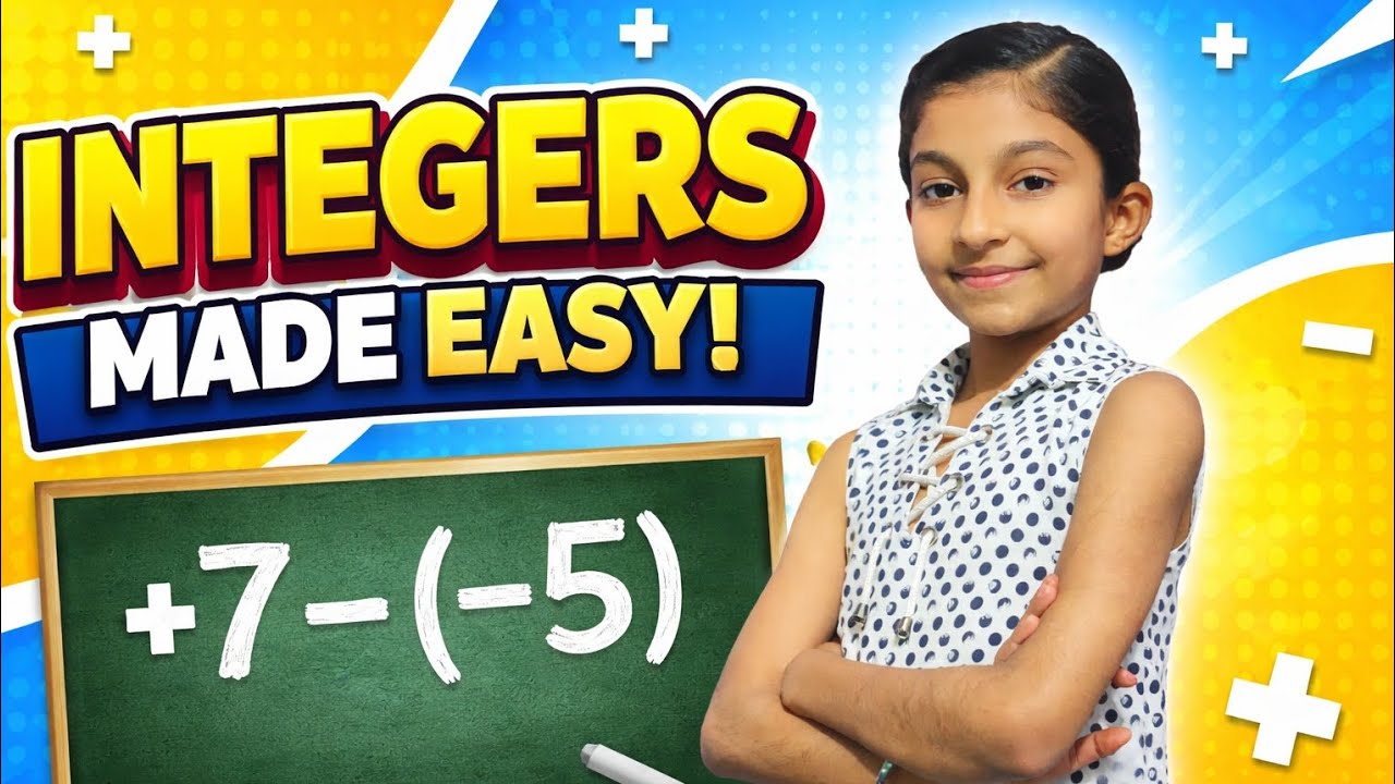 Integers Addition & Subtraction Made Easy | No More Sign Confusion!