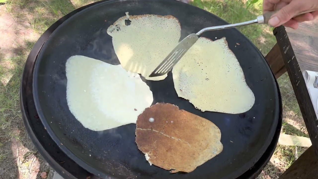2023/06/18 This is how wall-based pancakes are baked in Sonkaj&auml;rvi / Muurinpohjalettujen paistaminen