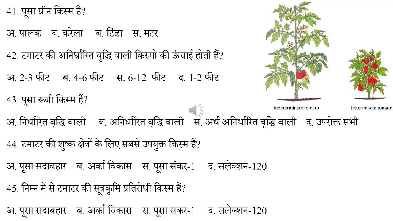 सब्जियों के Top MCQ / Top MCQof Vegetable Crops /सब्जियों के बहुविकल्पी प्रश्न