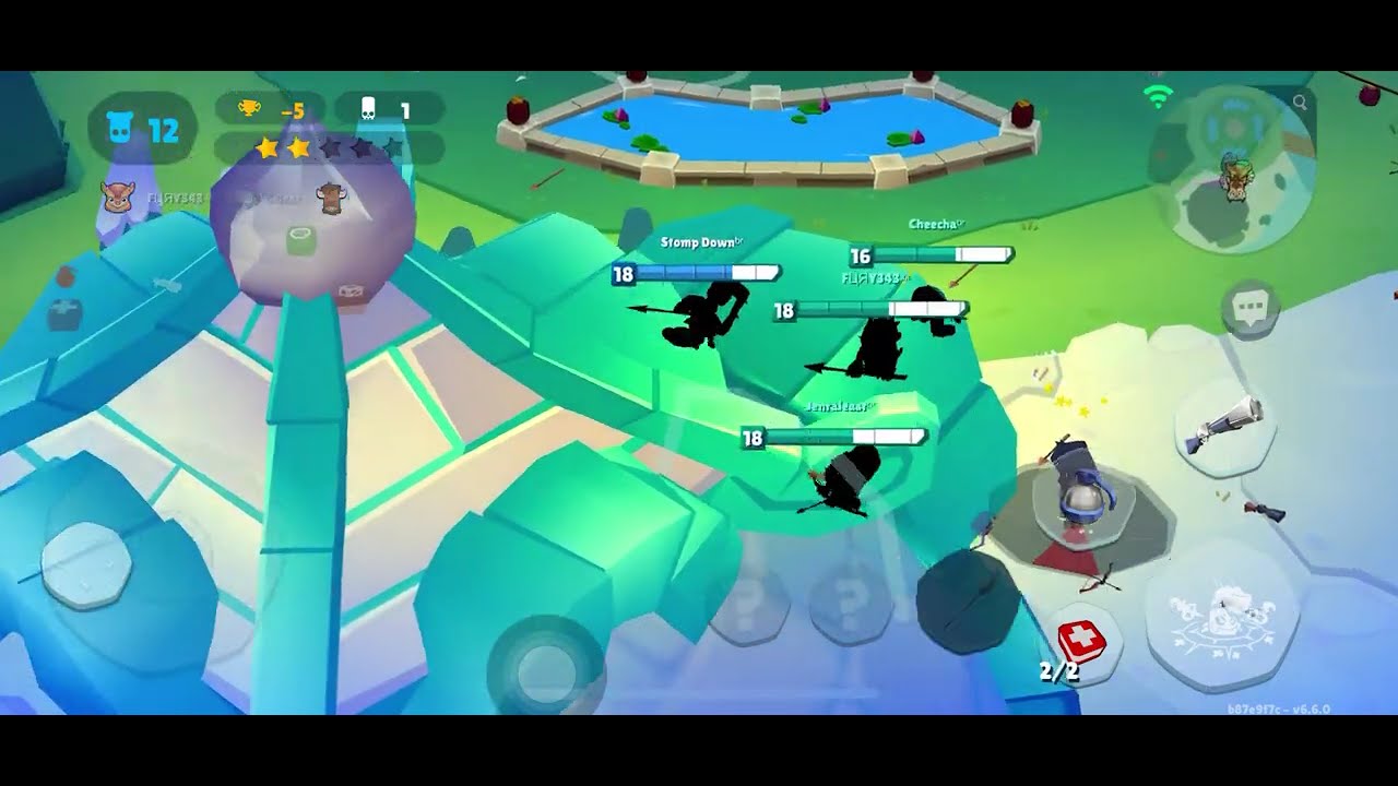 Rocky footwork, dr coat healing, Lizzy momentum eggs, defends team against 3 hidden Bruces in bushes