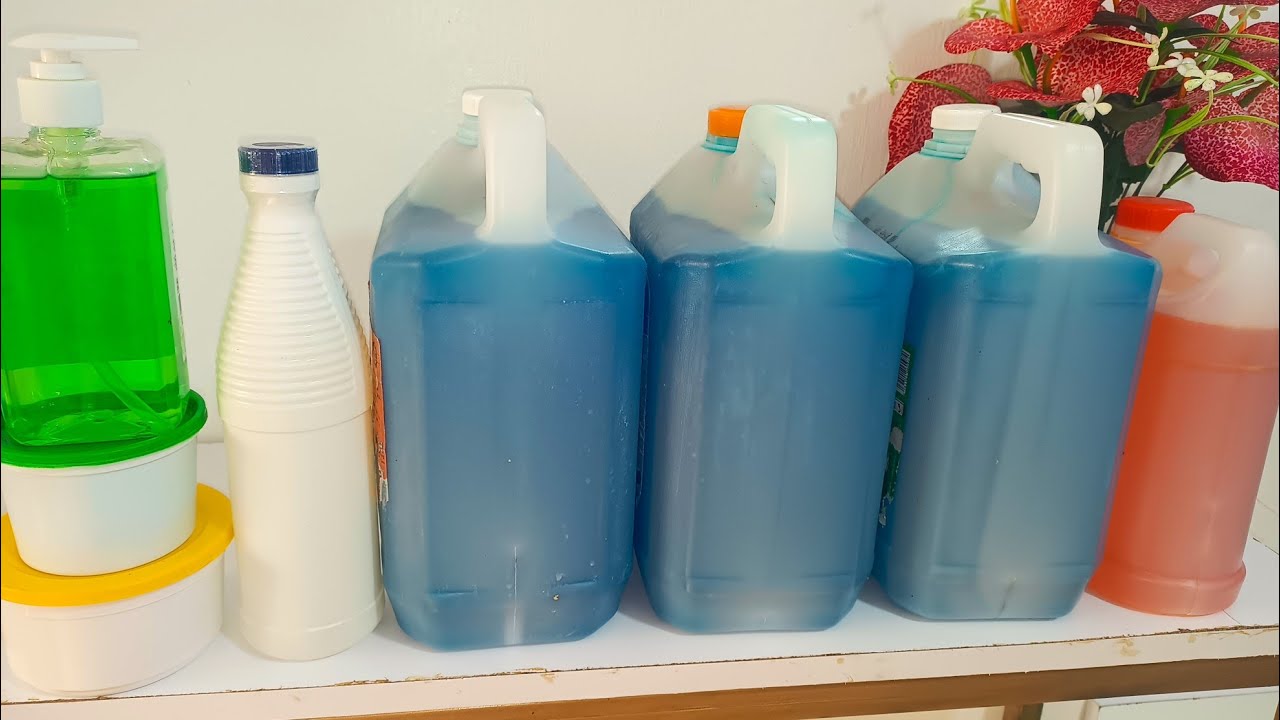 THIS IS HOW I MAKE MY OWN LIQUID  SOAP AT HOME, EASY WAY IN 15MIN