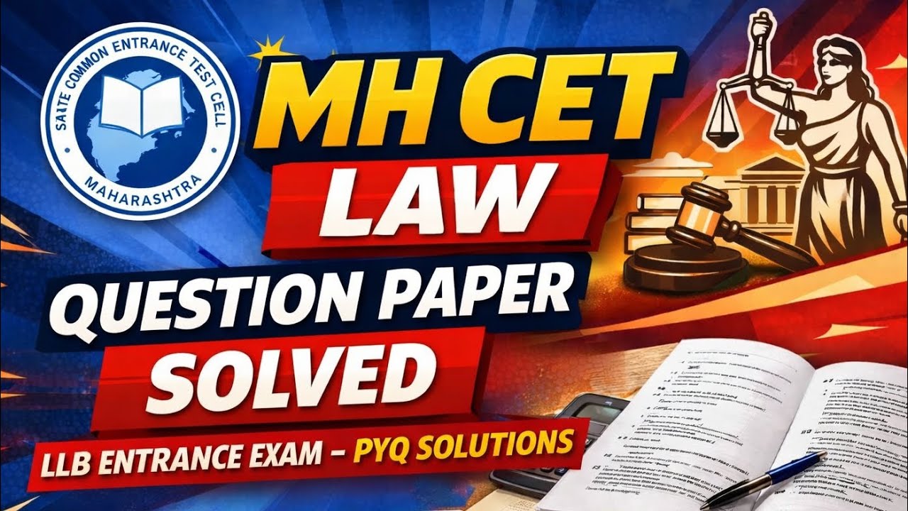 MH CET Law Previous Year Question Paper Solved | LLB Entrance Exam