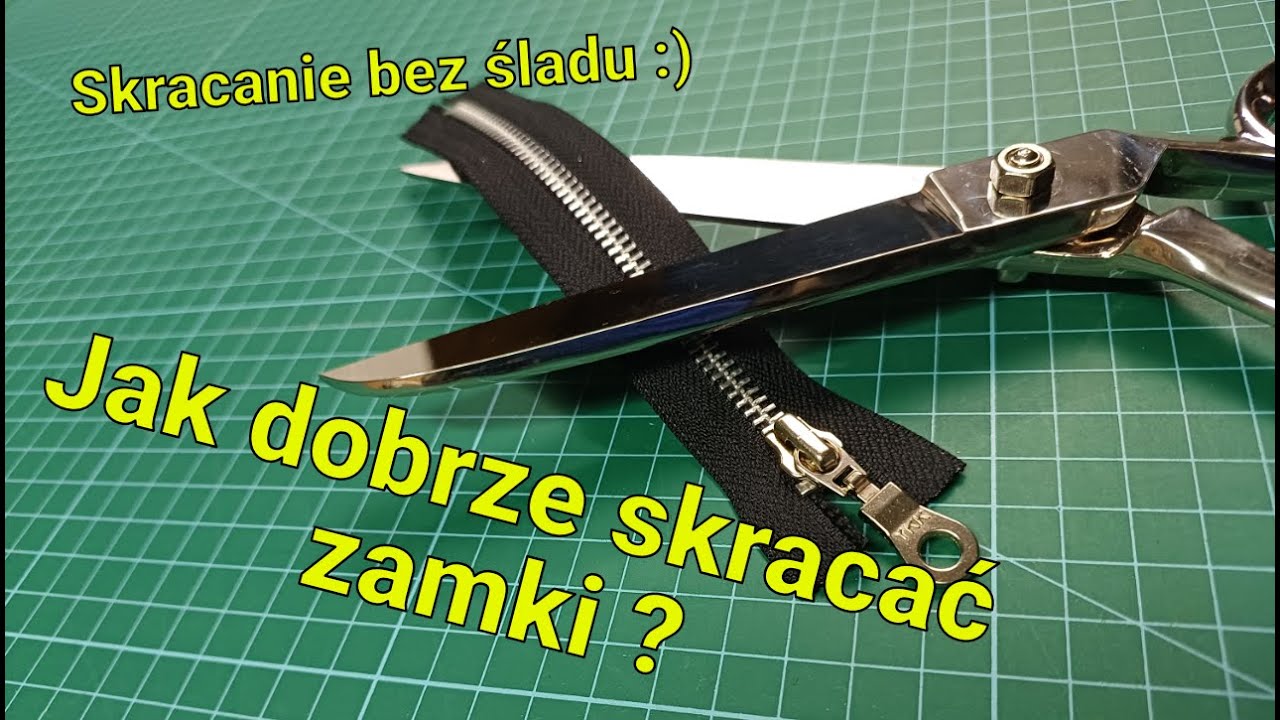 Jak skrócić zamek błyskawiczny? - Dopasowanie długości zamka do torebki, portfela