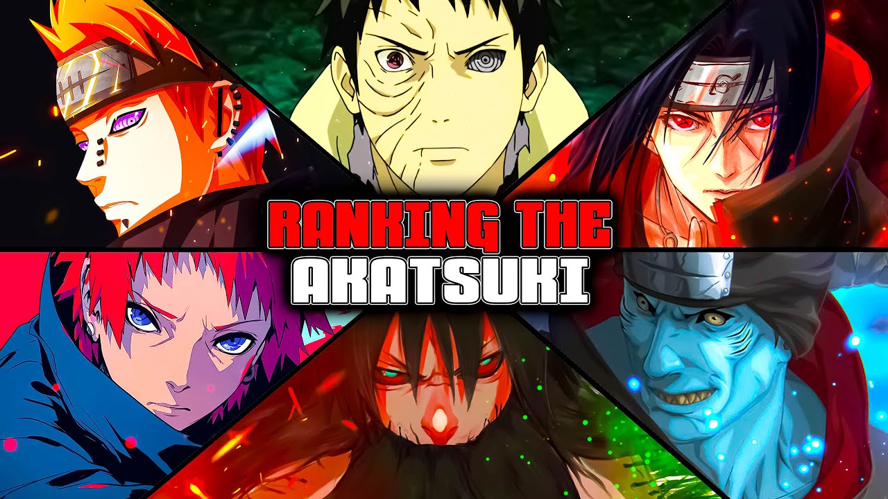 Ranking the Akatsuki From Weakest to Strongest - Naruto