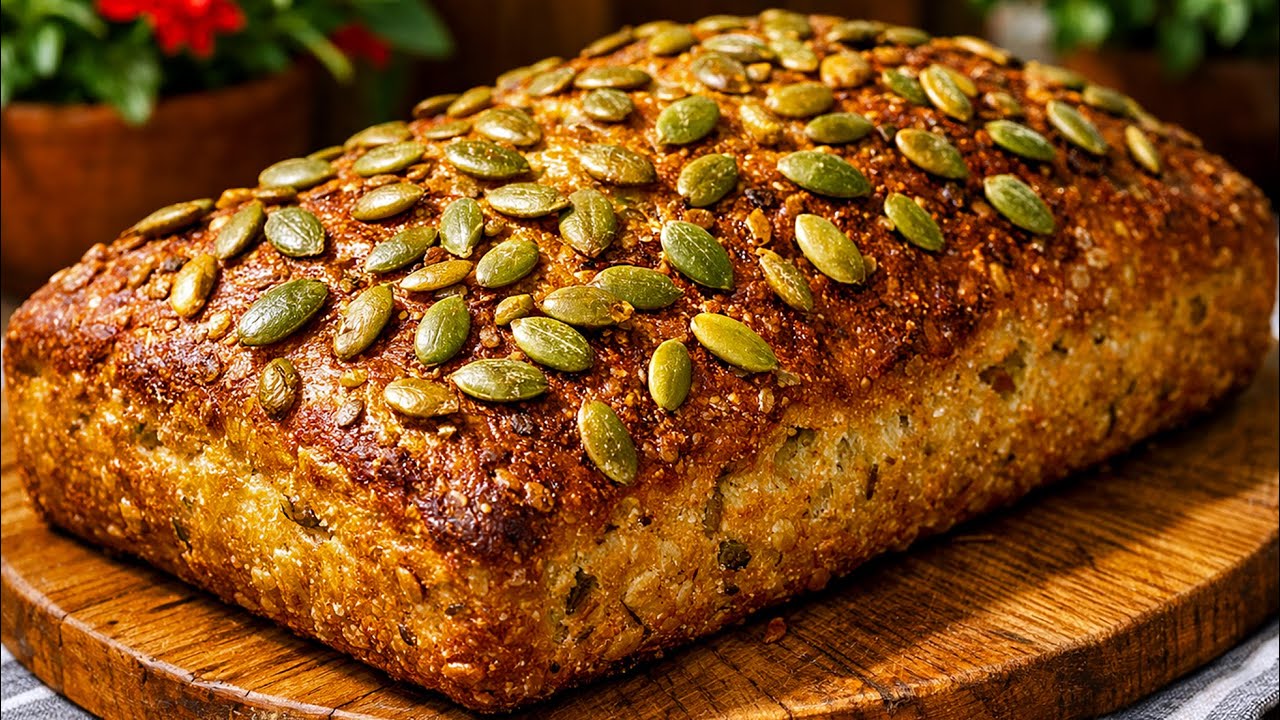 Nie wieder Brot kaufen! Samenbrot mit Haferflocken – Ohne Mehl und Hefe!
