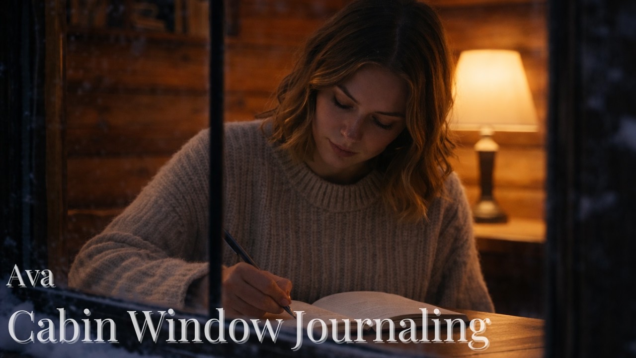 Ava’s Cabin — Quiet Journaling & Reflection by the Window (4K Ambient)