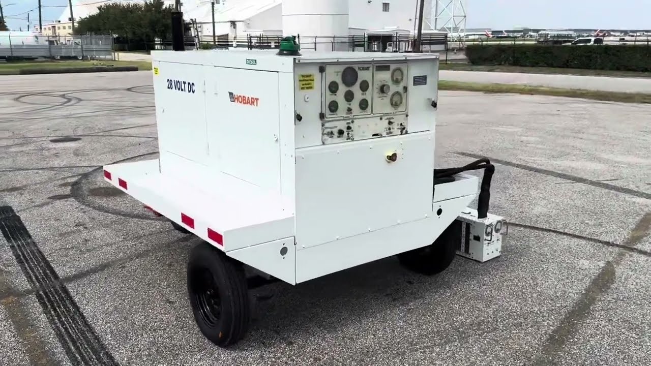 Hobart JetEx5 28 Volt DC GPU, Unit 1868 - Load Bank Test. Operational Video