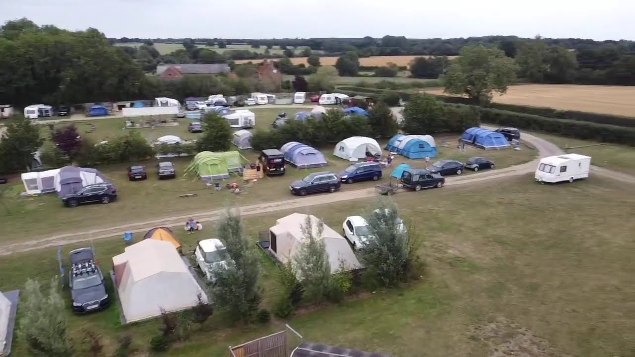 Aerial View Of Park Farm Camping