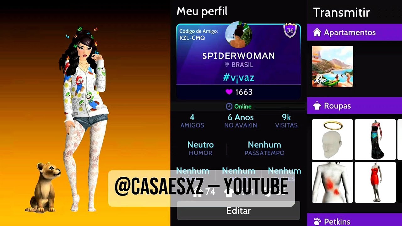 TROCO CONTA DE DE AVAKIN LIFE FEMININA RICA!!!