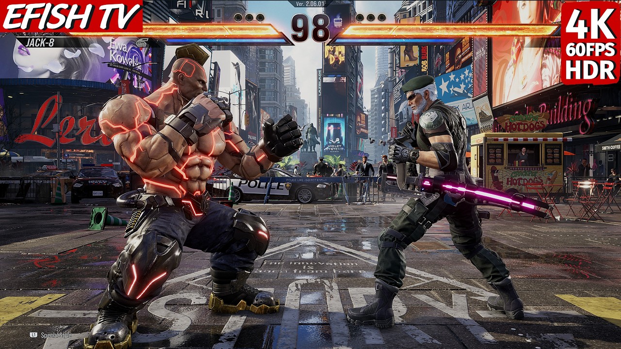 Джек-8 против Виктора (самый сложный ИИ) - Tekken 8