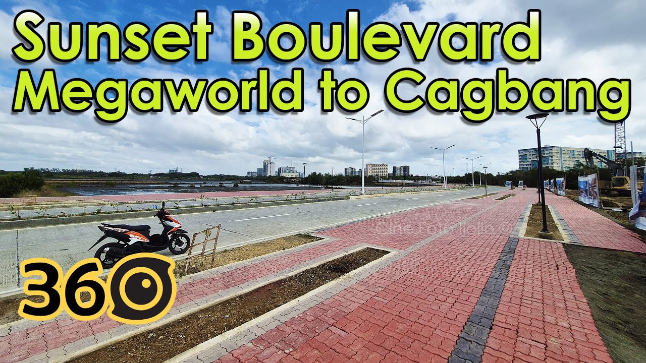 Iloilo City - Sunset Boulevard Megaworld To Cagbang Section - Cinematic Ride in 360