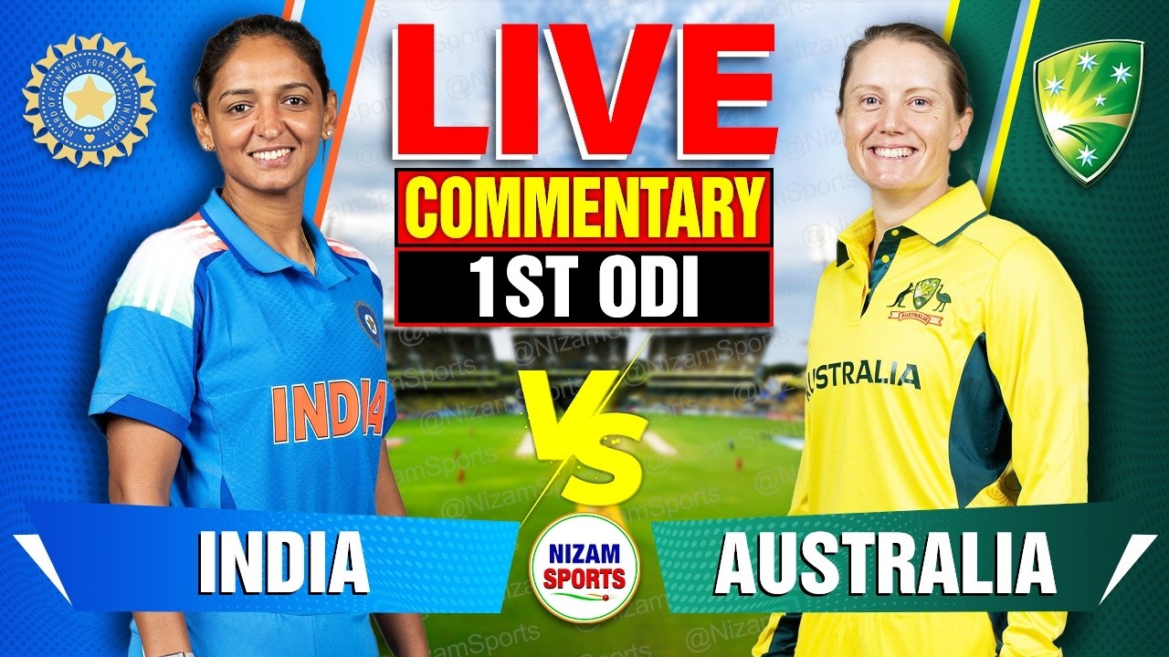 🔴Live: India vs Australia | 1st ODI | Live Cricket Score & Commentary
