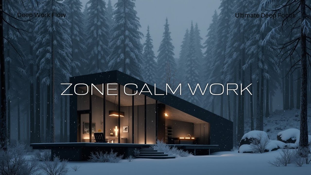 Deep Zone Focus | Chillstep Beats for Serene Work & Winter Concentration Music 🌨️
