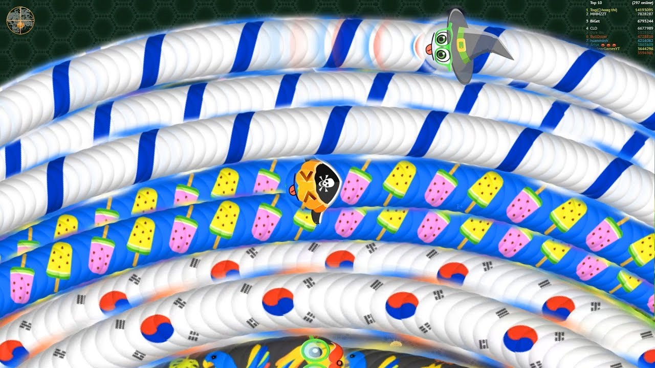Wormate.io The Several Double Close Wrap Biggest Worms/Best Epic Ever In Wormateio Gameplay