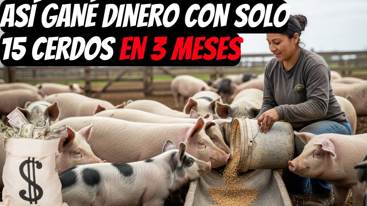 ¡No inicies con cerdos sin ver mi historia! De la ruina a vivir de 15 cerdos en 3 meses 1
