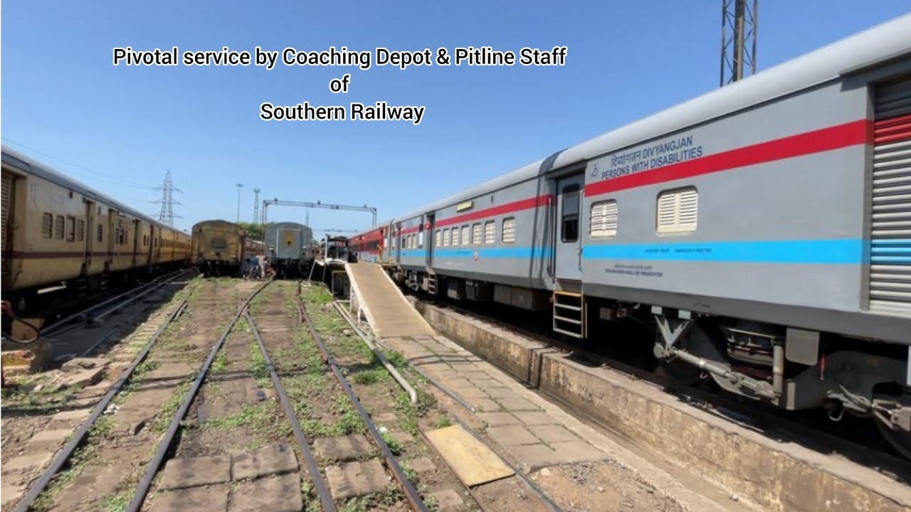 How coaches are attended in a pitline? Coaching depot staff share their experience #southernrailway