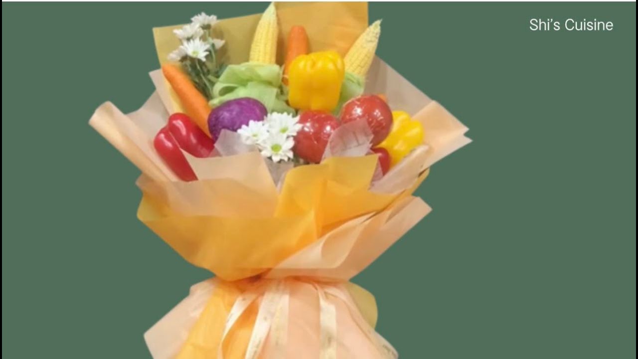 蔬菜捧花，送禮最實惠，漂亮又大方！(Vegetable Bouquet)