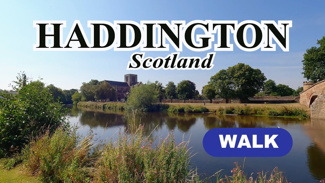 HADDINGTON, Scotland // town historical walk in 4K