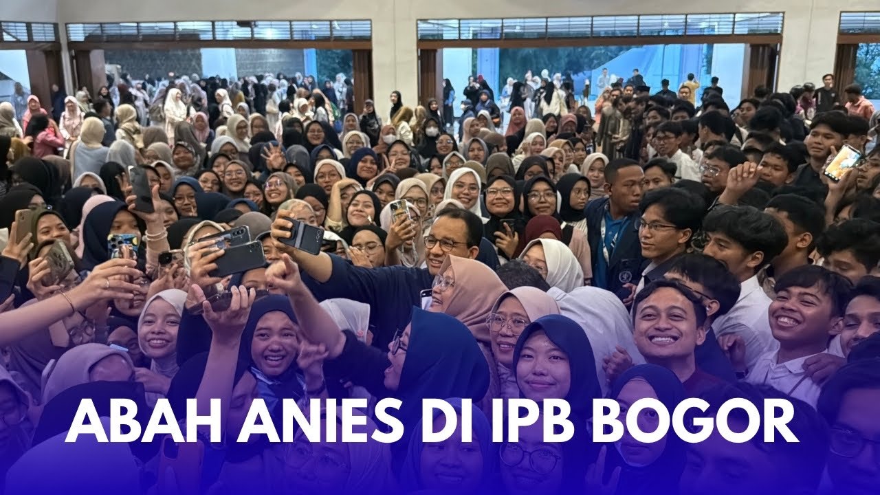 ANIES BASWEDAN BUKBER DI IPB  BOGOR