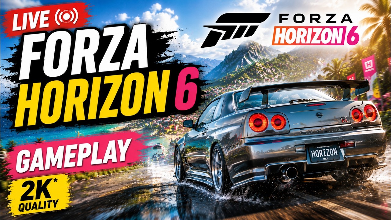 🔴 LIVE &ndash; Forza Horizon 6 Gameplay (2K 60FPS)