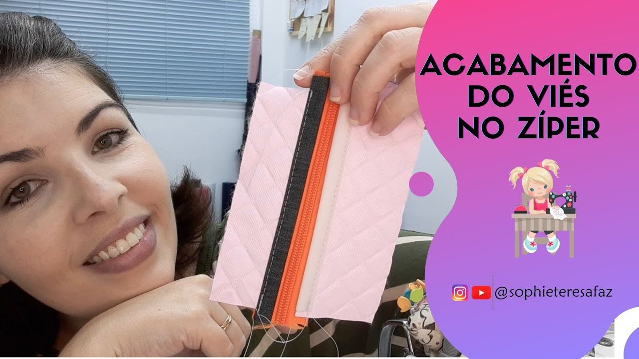 COMO APLICAR O VIÉS NO ZÍPER (ACABAMENTO) - DICA COMPLETA