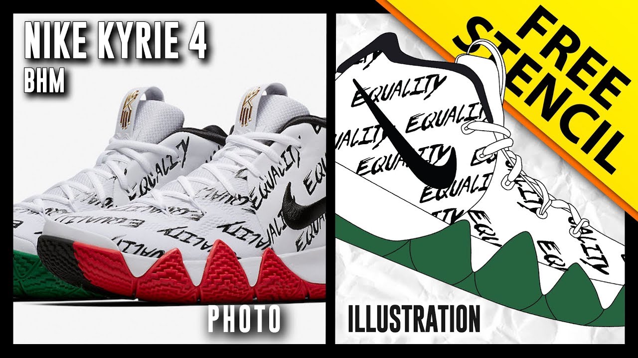 Nike Kyrie 4 BHM - Digital Illustration
