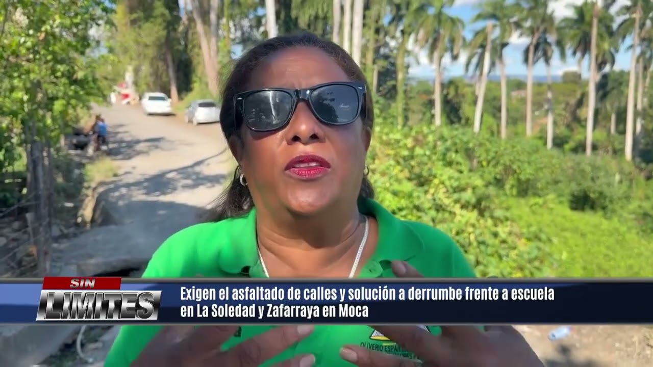 Exigen el asfaltado de calles y solucion a derrumbe frente a escuela en La Soledad y Zafarraya
