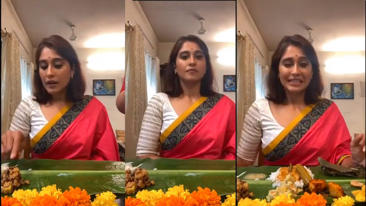 Actress Regina Cassandra Onam Celebration With Her Family | Actress Regina Latest Video