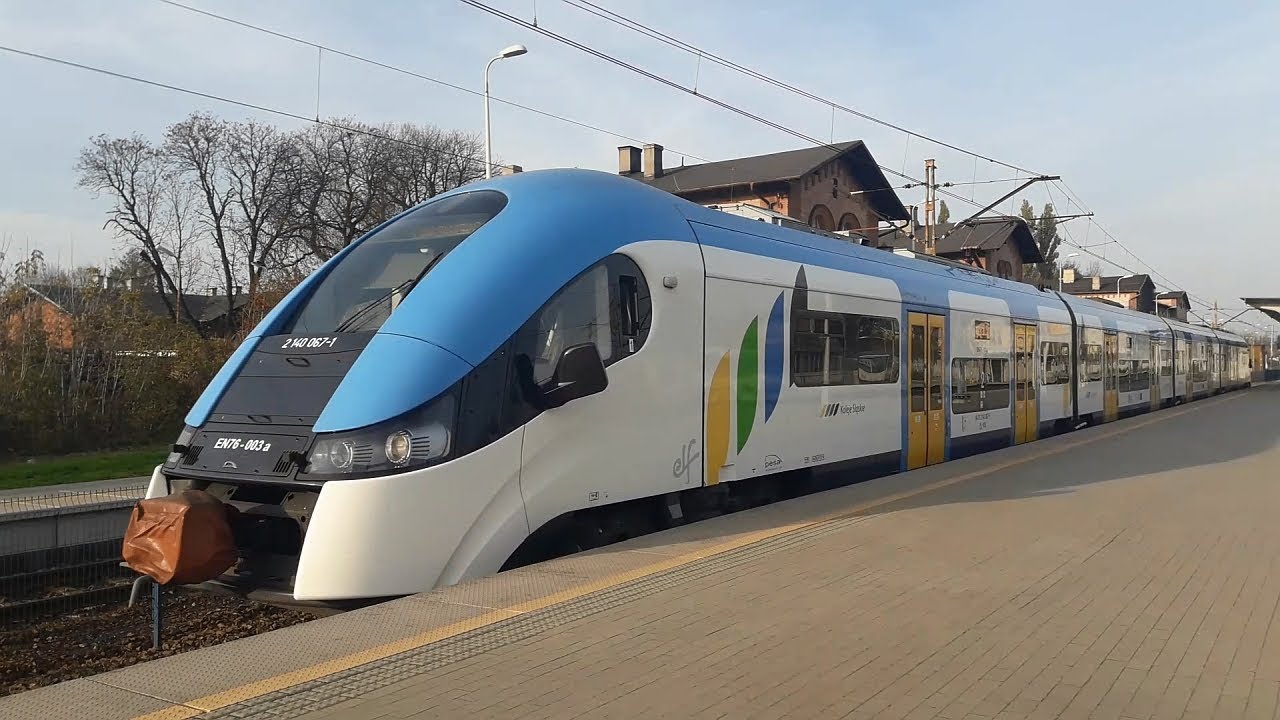 Dąbrowa Górnicza Ząbkowice - Pociągi Kolei Śląskich EN76 | 27WEb | 35WE
