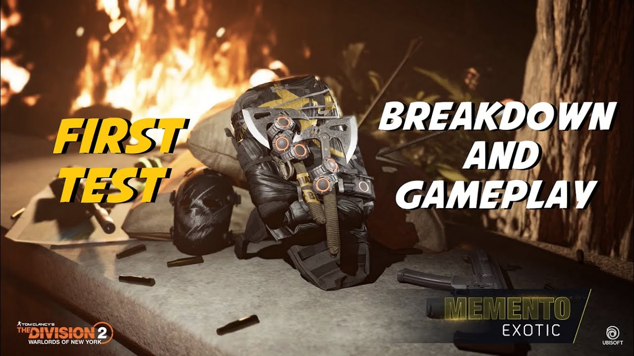 *NEW* Memento Exotic Backpack | The Division 2: TU11 (PTS)