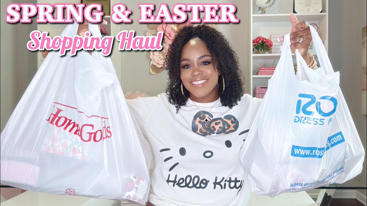 PINK Spring & Easter Shopping Haul | HomeGoods, Ross, T.J.Maxx, and more