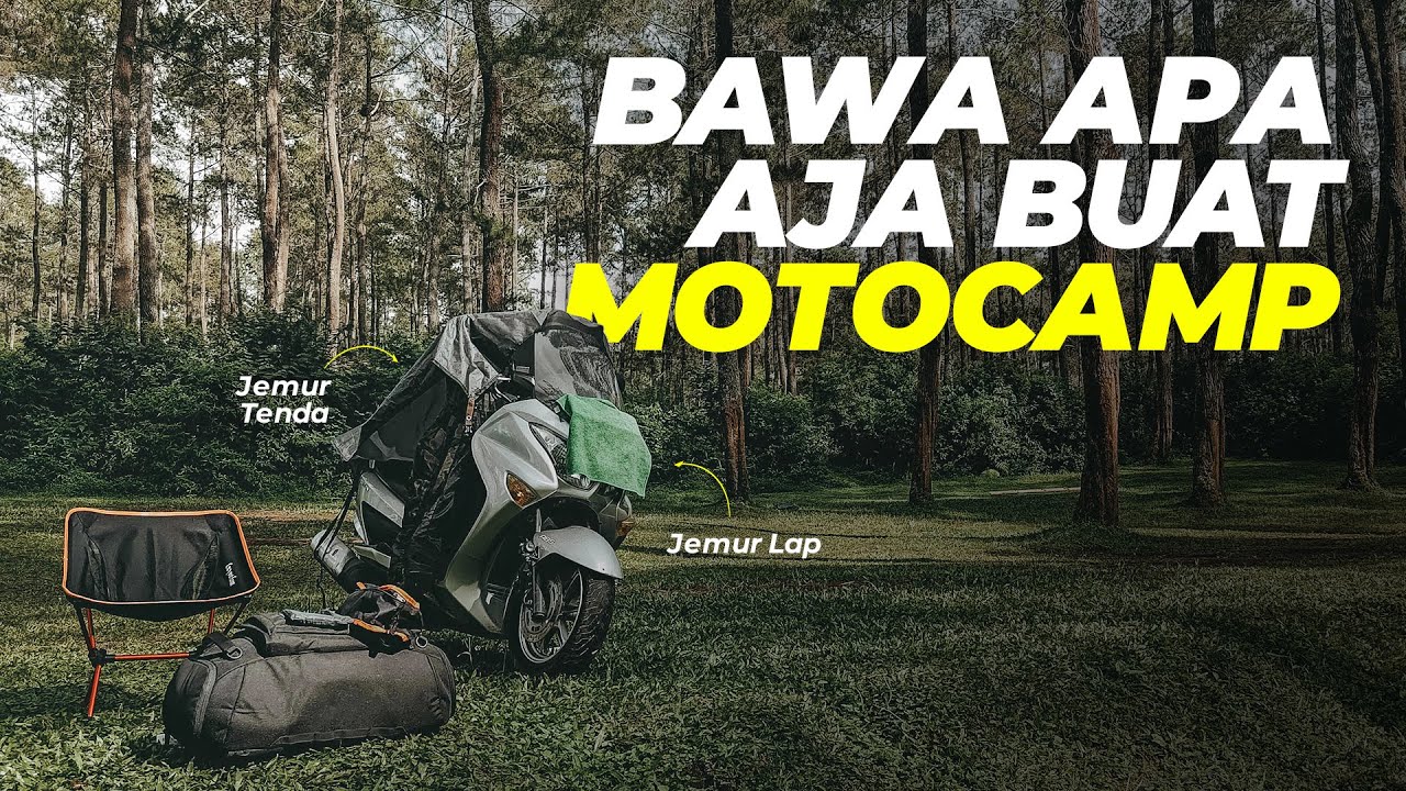 UNBOXING PERLENGKAPAN CAMPING NAIK MOTOR