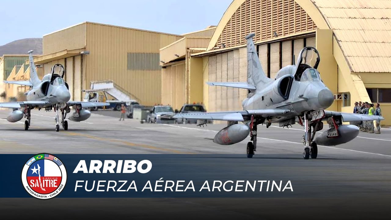 Ejercicio Salitre 2022: Arribo de Argentina con sus A-4AR Fightinghawk y IA-63 Pampa III