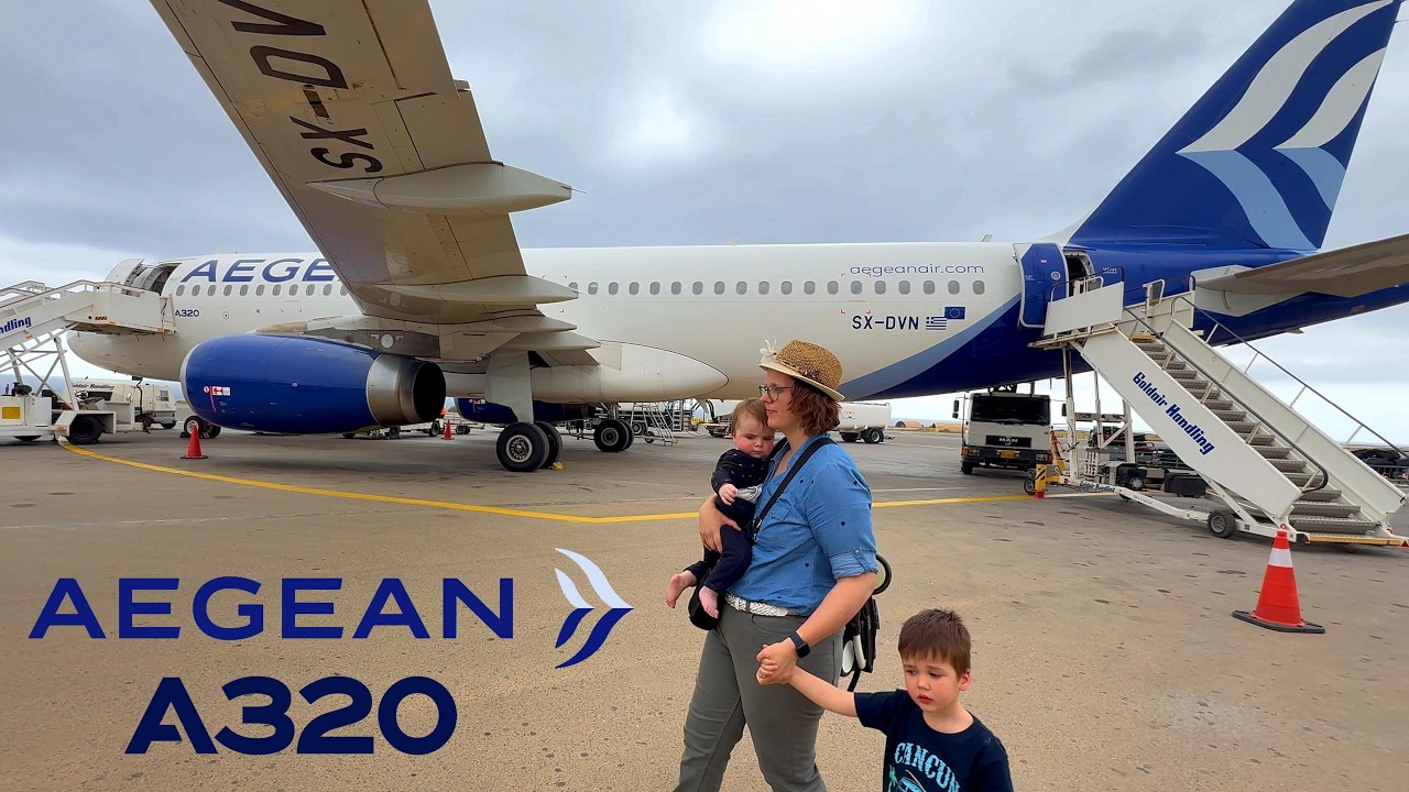 🇫🇷 Paris CDG - Heraklion HER , Crete 🇬🇷 Aegean Airbus A320  [FULL FLIGHT REPORT]