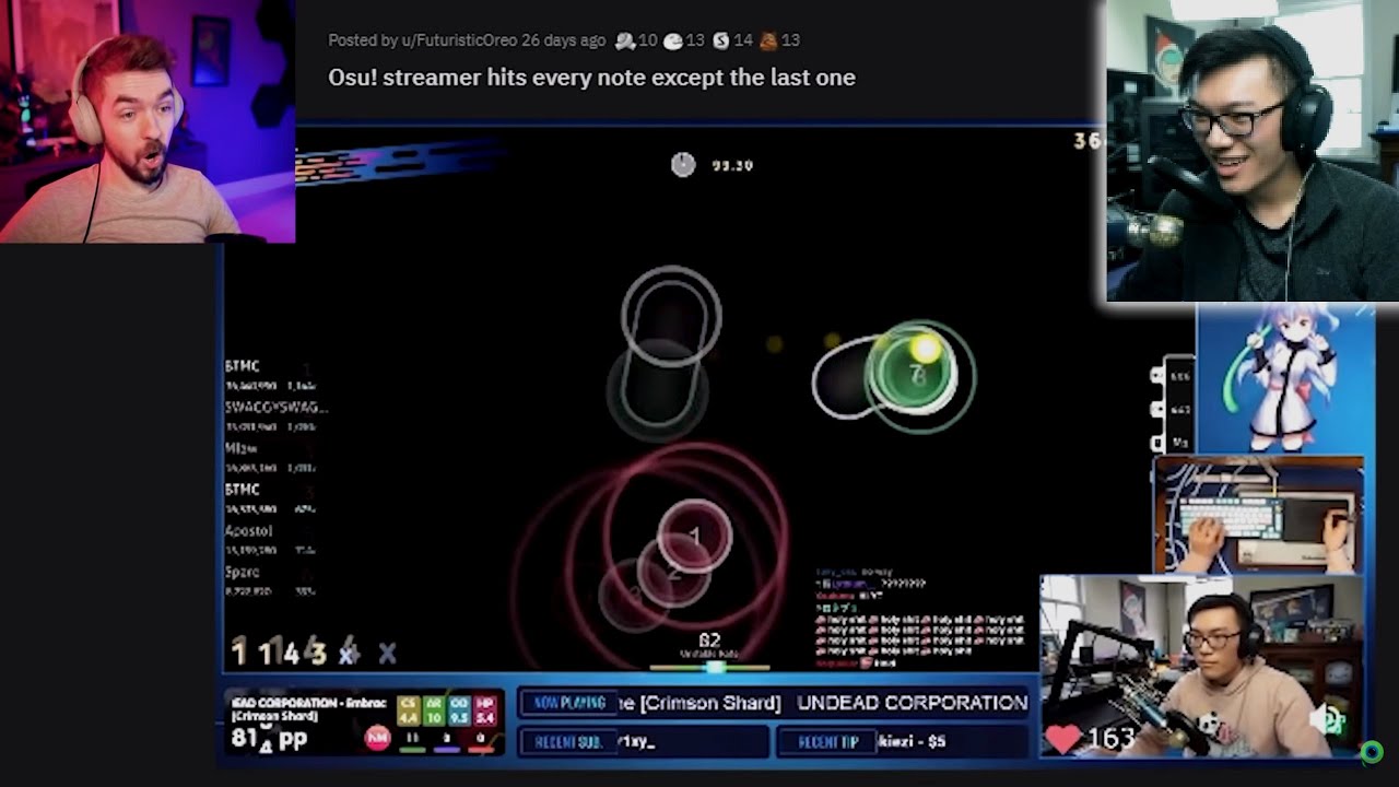 BTMC Reacting to Jacksepticeye react to BTMC playing osu!