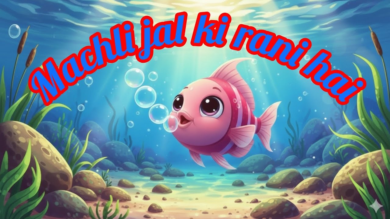 मछली जल की रानी है | Hindi Kids Rhymes | Cute Fish Song