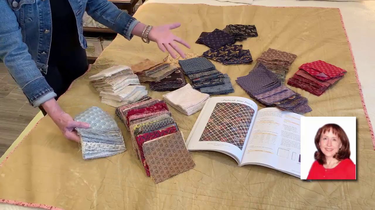 Civil War Fabric and The Paducah Nine Patch Quilt Piecing Pattern Color Combinations to Use