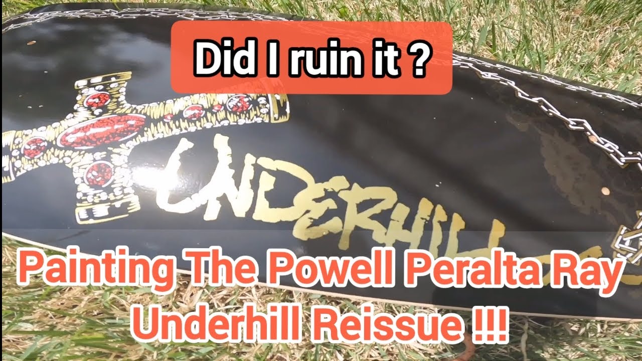 Painting The Powell Peralta Ray Underhill Reissue Skateboard Deck!!! Bones Brigade #vibes