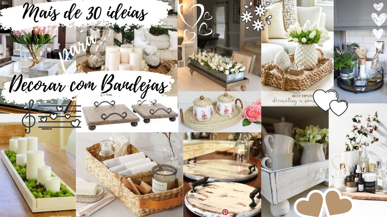 Mais de 30 ideias lindas com BANDEJAS para você copiar e decorar - Renata Clappis