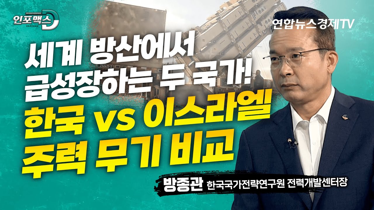 이스라엘 제치고 날개 단 우리 방산, 이스라엘 무기 뛰어 넘었다 (방종관 한국국가전략연구원 전력개발센터장) | 인포맥스D