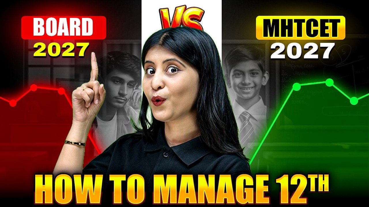 How To Manage HSC Boards + MHT CET 2027 Together? 🔥#maharashtraboard